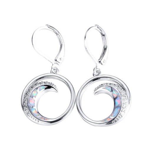 Wholesale Plating Alloy Opal Earrings JDC-ES-WenT016 Earrings 润涛 Wholesale Jewelry JoyasDeChina Joyas De China