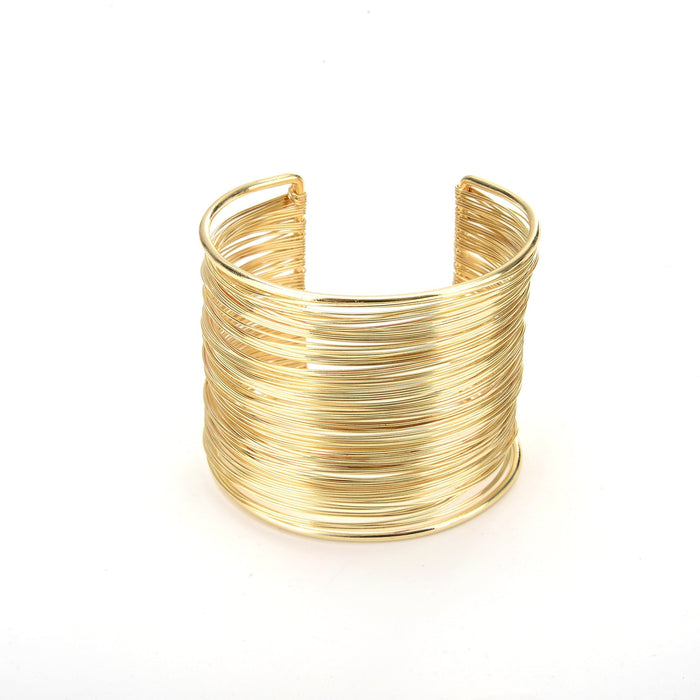 Wholesale Plating Alloy Open Wire Bracelet JDC-BT-Chuangj006 Bracelet 创爵 gold Wholesale Jewelry JoyasDeChina Joyas De China