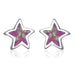 Wholesale Plating Alloy Star Opal Earrings JDC-ES-WenT008 Earrings 润涛 red Wholesale Jewelry JoyasDeChina Joyas De China