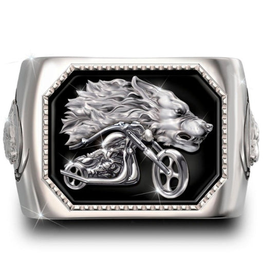 Wholesale Plating Alloy Wolf Head Rings JDC-RS-WenT013 Rings 润涛 Wholesale Jewelry JoyasDeChina Joyas De China