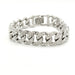 Wholesale plating white K alloy with Rhinestone cuban bracelet JDC-BT-ChenY002 Bracelet 晨远 18cm Wholesale Jewelry JoyasDeChina Joyas De China