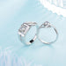 Wholesale platinum simulation Rhinestone couple ring JDC-RS-YZM009 Rings 伊之美 Wholesale Jewelry JoyasDeChina Joyas De China