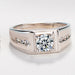 Wholesale platinum simulation Rhinestone couple ring JDC-RS-YZM009 Rings 伊之美 male adjustable Wholesale Jewelry JoyasDeChina Joyas De China
