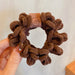 Wholesale pleated plush rubber band Hair Scrunchies JDC-HS-i347 Hair Scrunchies JoyasDeChina 9 Wholesale Jewelry JoyasDeChina Joyas De China