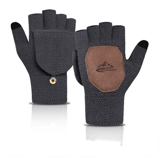Wholesale plus velvet knitted fabric half finger gloves JDC-GS-RG004 Gloves 润谷 Wholesale Jewelry JoyasDeChina Joyas De China
