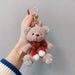 Wholesale Plush bear car key chain JDC-KC-LX037 Keychains 恋希 pink Wholesale Jewelry JoyasDeChina Joyas De China