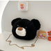 Wholesale Plush Bear Head Shoulder Bag JDC-SD-MF035 Shoulder Bags 满丰 balck Wholesale Jewelry JoyasDeChina Joyas De China