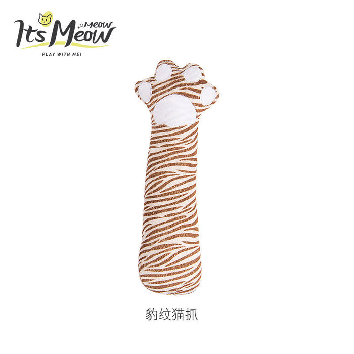 Wholesale plush cat paw pet toy pack of 2 JDC-PT-FP010 Pet Toy 沣沛 leopard MINIMUM 2 Wholesale Jewelry JoyasDeChina Joyas De China