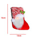 Wholesale Plush Christmas Stocking Candy Bag Cloth Ornaments JDC-OS-GL002 Ornaments 港恋 Red beard Wholesale Jewelry JoyasDeChina Joyas De China