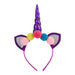 Bulk Jewelry Wholesale plush colorful children unicorn headband JDC-HD-m009 Wholesale factory from China YIWU China