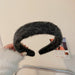 Wholesale Plush Fabric Sponge Headband JDC-HD-BY007 Headband 宝钰 black Wholesale Jewelry JoyasDeChina Joyas De China