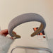 Wholesale Plush Fabric Sponge Headband JDC-HD-BY007 Headband 宝钰 light grey Wholesale Jewelry JoyasDeChina Joyas De China