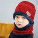 Wholesale plush grey wool knitted hat JDC-FH-GSYH045 FashionHat 予画 wine red2 Wholesale Jewelry JoyasDeChina Joyas De China
