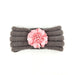Wholesale plush knitted hair band JDC-HD-ML023 Headband 猫力 gray Wholesale Jewelry JoyasDeChina Joyas De China