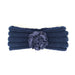 Wholesale plush knitted hair band JDC-HD-ML023 Headband 猫力 navy Wholesale Jewelry JoyasDeChina Joyas De China