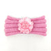 Wholesale plush knitted hair band JDC-HD-ML023 Headband 猫力 pink Wholesale Jewelry JoyasDeChina Joyas De China