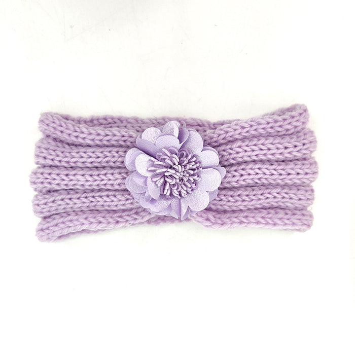 Wholesale plush knitted hair band JDC-HD-ML023 Headband 猫力 purple Wholesale Jewelry JoyasDeChina Joyas De China
