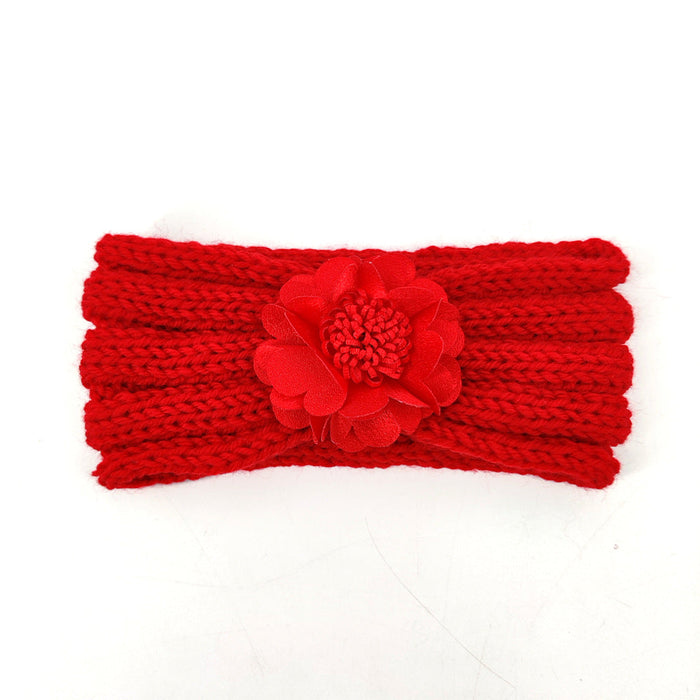Wholesale plush knitted hair band JDC-HD-ML023 Headband 猫力 red Wholesale Jewelry JoyasDeChina Joyas De China