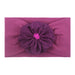 Wholesale plush match head flower hair band JDC-HD-ML025 Headband 猫力 deep purple Wholesale Jewelry JoyasDeChina Joyas De China