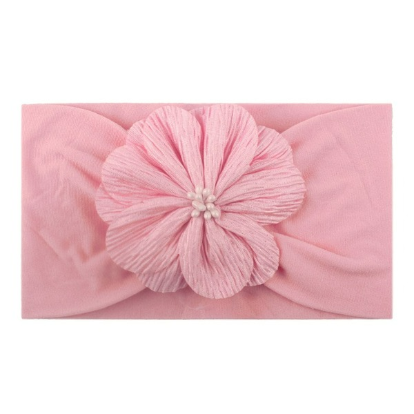 Wholesale plush match head flower hair band JDC-HD-ML025 Headband 猫力 pink Wholesale Jewelry JoyasDeChina Joyas De China