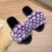 Bulk Jewelry Wholesale plush material fluffy slippers JDC-SP-GQ078 Wholesale factory from China YIWU China