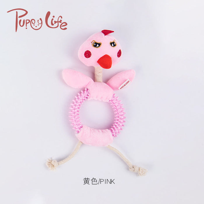 Wholesale plush pet toy dog molar toy pack of 2 JDC-PT-FP046 Pet Toy 沣沛 pink MINIMUM 2 Wholesale Jewelry JoyasDeChina Joyas De China