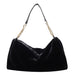 Wholesale Plush Shoulder Bag Tote Bag JDC-SD-JunLi029 Shoulder Bags 骏丽 black Wholesale Jewelry JoyasDeChina Joyas De China