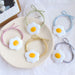 Wholesale Poached Egg Resin Plastic Hair Scrunchies JDC-HS-QiuC002 Hair Scrunchies 秋澈 Wholesale Jewelry JoyasDeChina Joyas De China