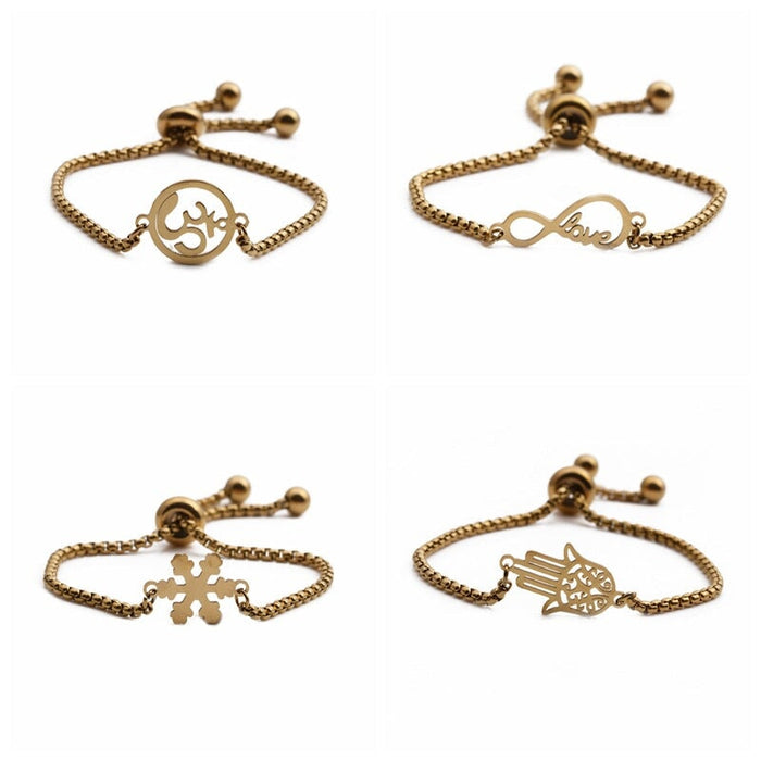 Wholesale polished snowflake palm stainless steel bracelet JDC-BT-ChanX004 Bracelet 昌鑫 Wholesale Jewelry JoyasDeChina Joyas De China