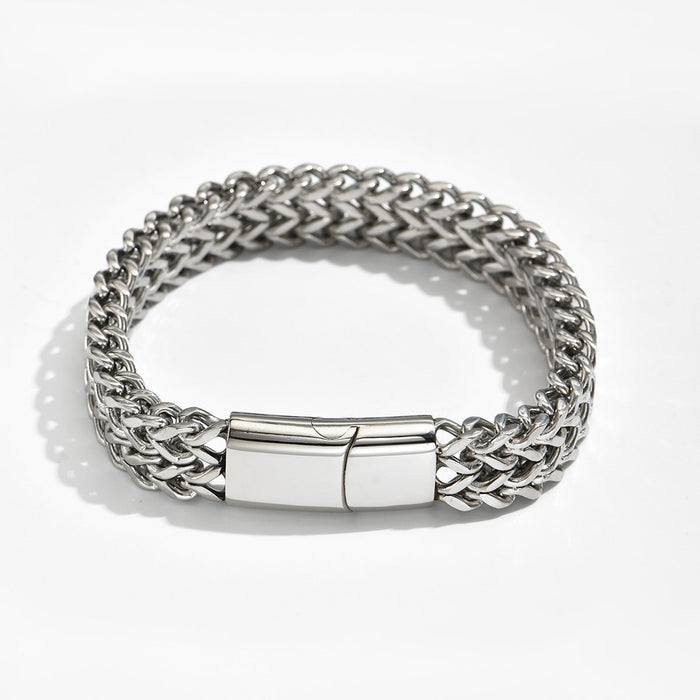 Wholesale polished titanium steel non-fading bracelet JDC-BT-ChenY005 Bracelet 晨远 18cm Wholesale Jewelry JoyasDeChina Joyas De China