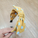 Bulk Jewelry Wholesale polka dot hairband yellow cloth JDC-HD-O061 Wholesale factory from China YIWU China