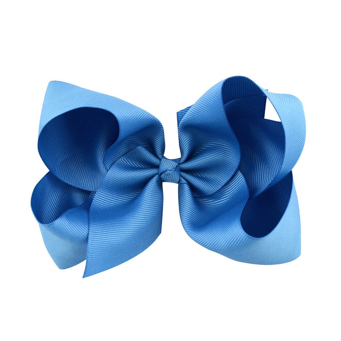 Wholesale polyester 6 inch 30 color children's bow hair clips JDC-HC-XE006 Hair Clips JoyasDeChina 36 Wholesale Jewelry JoyasDeChina Joyas De China