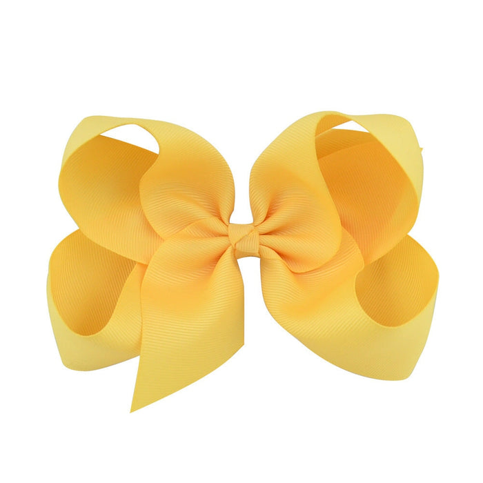 Wholesale polyester 6 inch 30 color children's bow hair clips JDC-HC-XE006 Hair Clips JoyasDeChina 40 Wholesale Jewelry JoyasDeChina Joyas De China