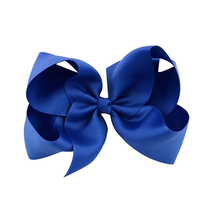 Wholesale polyester 6 inch 30 color children's bow hair clips JDC-HC-XE006 Hair Clips JoyasDeChina 6 Wholesale Jewelry JoyasDeChina Joyas De China