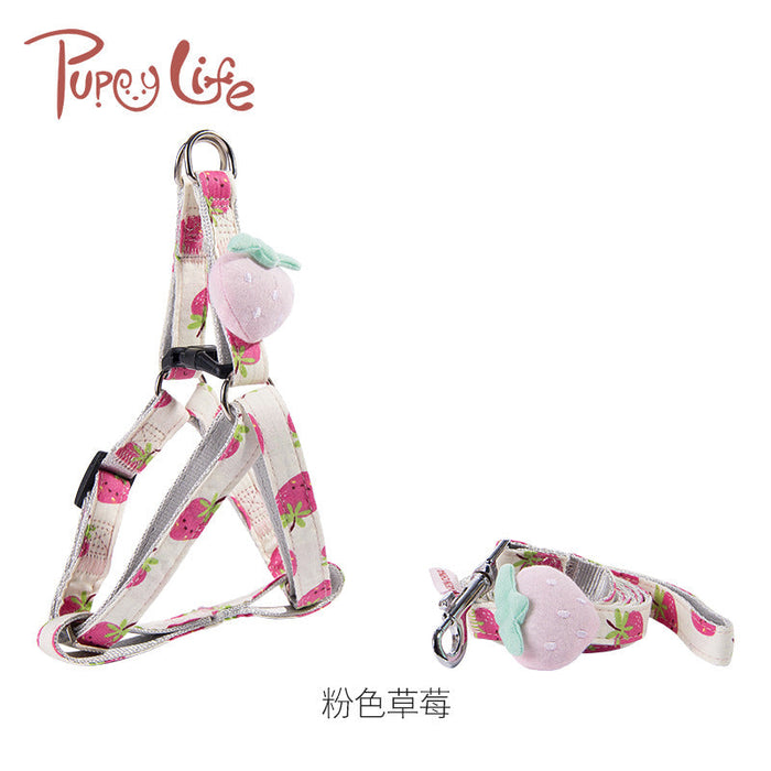 Wholesale polyester cat leash pet leash pack of 2 JDC-PL-FP001 Pet Leash 沣沛 pink MINIMUM 2 1.5cm Wholesale Jewelry JoyasDeChina Joyas De China