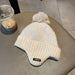 Wholesale polyester cold-proof ear protection warm hat JDC-FH-NLS010 Fashionhat 倪罗诗 beige 55-60cm Wholesale Jewelry JoyasDeChina Joyas De China