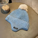 Wholesale polyester cold-proof ear protection warm hat JDC-FH-NLS010 Fashionhat 倪罗诗 blue 55-60cm Wholesale Jewelry JoyasDeChina Joyas De China