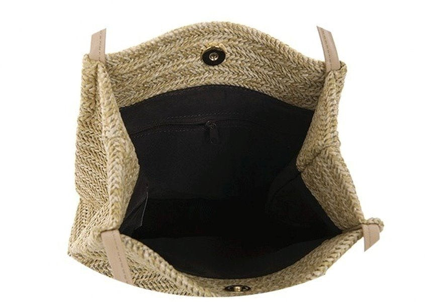 Wholesale polyester-cotton straw weaving handbag JDC-HB-AT008 Handbags 瑗淘 Wholesale Jewelry JoyasDeChina Joyas De China