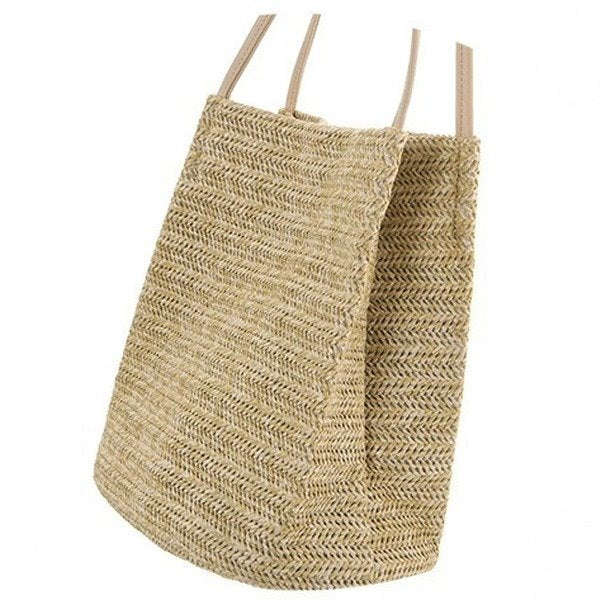 Wholesale polyester-cotton straw weaving handbag JDC-HB-AT008 Handbags 瑗淘 beige Wholesale Jewelry JoyasDeChina Joyas De China