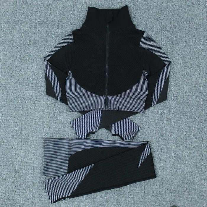 Bulk Jewelry Wholesale polyester high elastic shock - proof three - piece set of sports sets JDC-SS-CJ002 Wholesale factory from China YIWU China