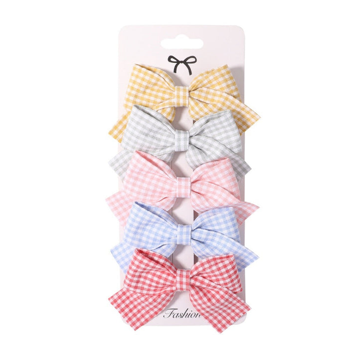 Wholesale Polyester Rib Belt Kids Bow Hair Clip JDC-HC-YL065 Hair Clips 雅伦 Wholesale Jewelry JoyasDeChina Joyas De China
