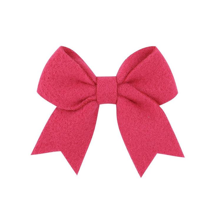 Wholesale Polyester Rib With Bow Cute Kids Hair Clip JDC-HC-YL068 Hair Clips 雅伦 14 Wholesale Jewelry JoyasDeChina Joyas De China