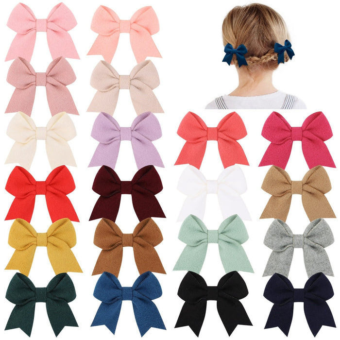 Wholesale Polyester Rib With Bow Cute Kids Hair Clip JDC-HC-YL068 Hair Clips 雅伦 Wholesale Jewelry JoyasDeChina Joyas De China