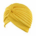 Wholesale polyester turban hat JDC-FH-GSYH015 Fashionhat JoyasDeChina Ginger yellow one size Wholesale Jewelry JoyasDeChina Joyas De China