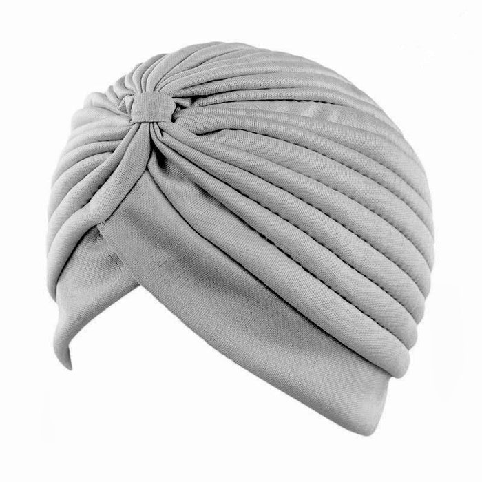 Wholesale polyester turban hat JDC-FH-GSYH015 Fashionhat JoyasDeChina Light gray one size Wholesale Jewelry JoyasDeChina Joyas De China