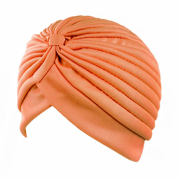 Wholesale polyester turban hat JDC-FH-GSYH015 Fashionhat JoyasDeChina orange one size Wholesale Jewelry JoyasDeChina Joyas De China