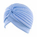 Wholesale polyester turban hat JDC-FH-GSYH015 Fashionhat JoyasDeChina sky blue one size Wholesale Jewelry JoyasDeChina Joyas De China