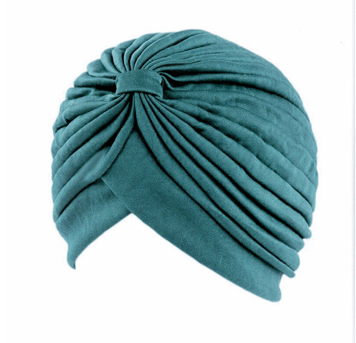 Wholesale polyester turban hat JDC-FH-GSYH015 Fashionhat JoyasDeChina verdigris one size Wholesale Jewelry JoyasDeChina Joyas De China