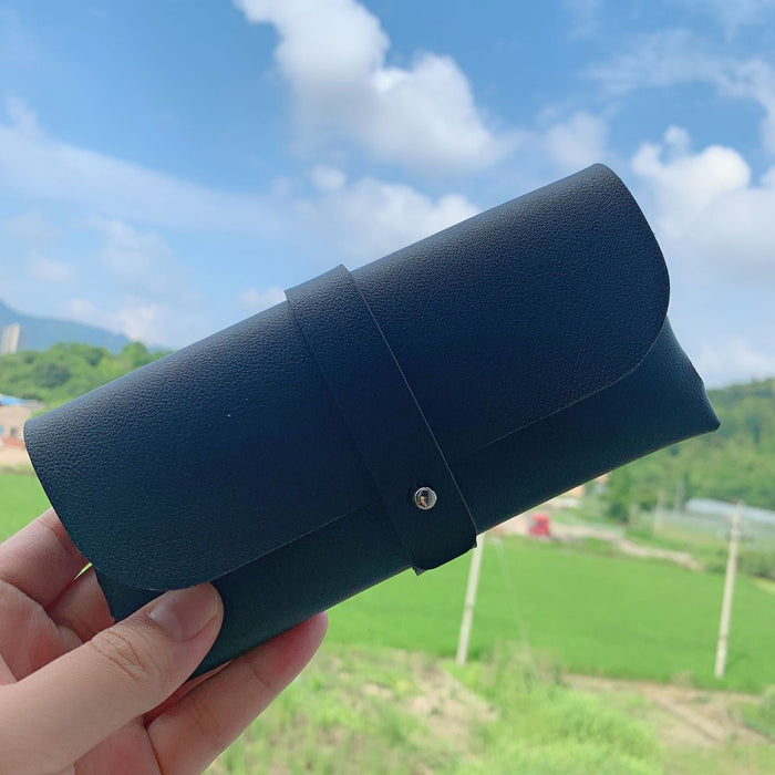Wholesale pressure proof soft leather glasses bag JDC-SG-PLS051 Sunglasses 普琳丝 black Wholesale Jewelry JoyasDeChina Joyas De China