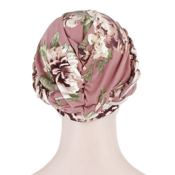 Wholesale printed brushed milk silk turban hat JDC-FH-QD005 Fashionhat 群德 Wholesale Jewelry JoyasDeChina Joyas De China